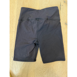 Alo Yoga Black Lace-Up Biker Shorts